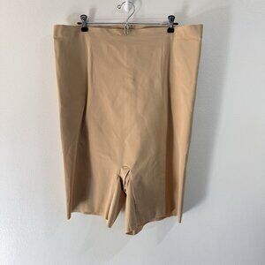 NWT Cacique Shapewear 26 / 28 Plus Ultra High Waist Thigh Shaper Nude Shorts
